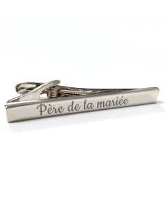 Pince a cravate gravée